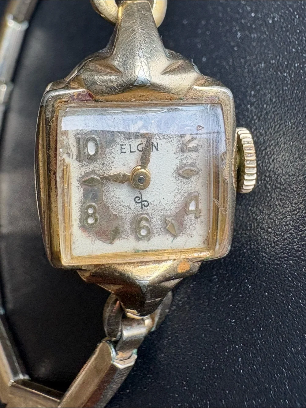 Elgin Women’s Vintage Dainty Gold Plated Vintage Bracelet Watch -